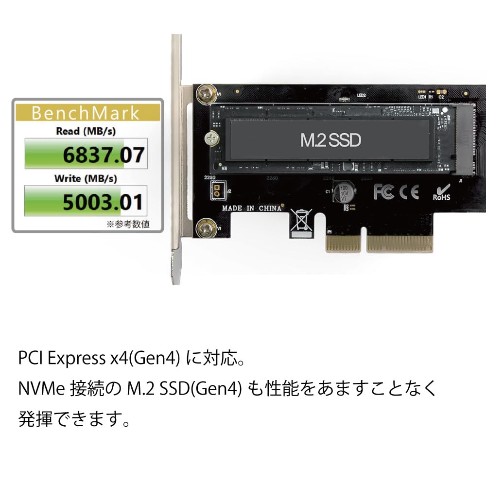 Amazon | エアリア NVMe M.2 SSD Gen4対応 PCI Express x4 接続 SD
